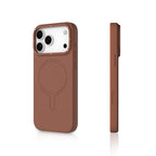 Protective Apple iPhone Back Cover - YOUNGKIT Morandi Silicon Case for iPhone 17 Pro (BROWN) - Style 2