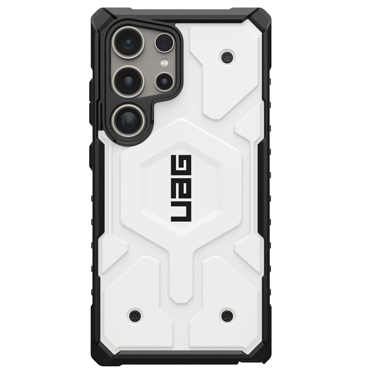 Samsung Galaxy S24 Ultra Pathfinder Series Ragged Armor Protective MagSafe Case - White Mobile Case by CoverMeUp