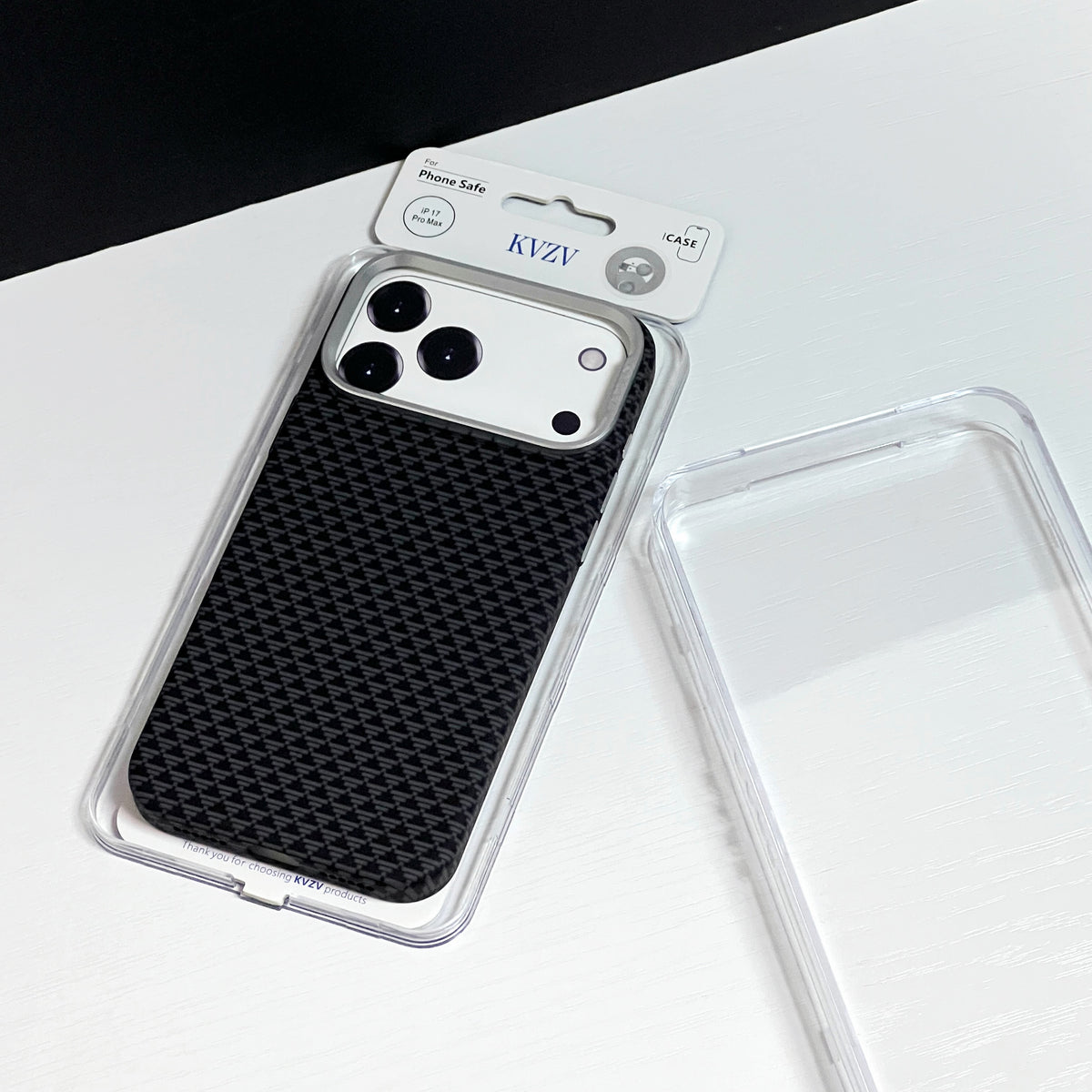 KVZV TRIANGLE PATTERN CARBON CASE FOR IPHONE