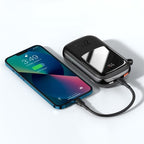 Qpow™ 10000mAh Power Bank with Type-C Cable Mobile Case by CoverMeUp - Style 17