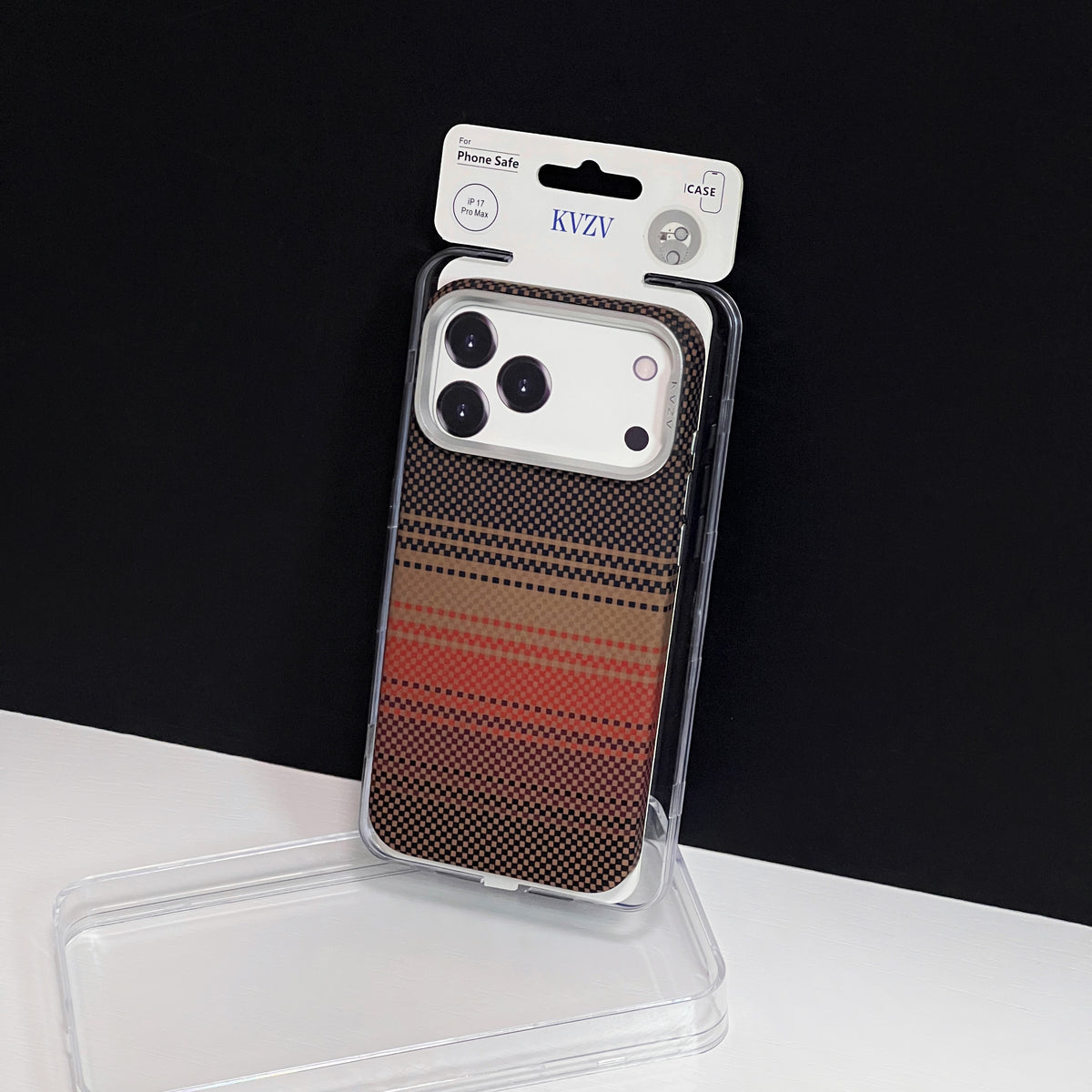 KVZV WOVEN COLOR PATTERN CARBON CASE FOR IPHONE