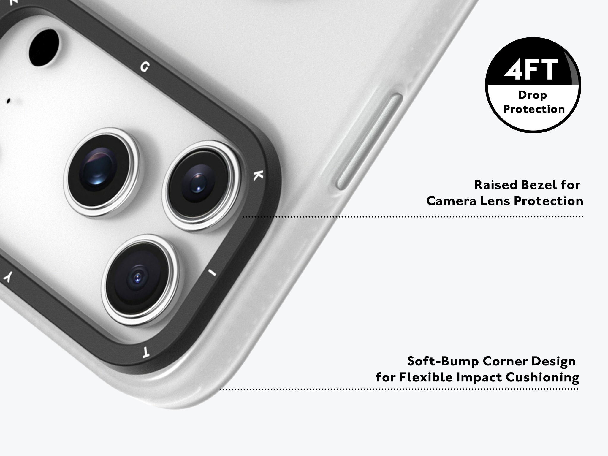 Protective Apple iPhone Back Cover - YOUNGKIT Hidden Sand Series Magsafe Case for iPhone 17 Pro (White) - Style 7