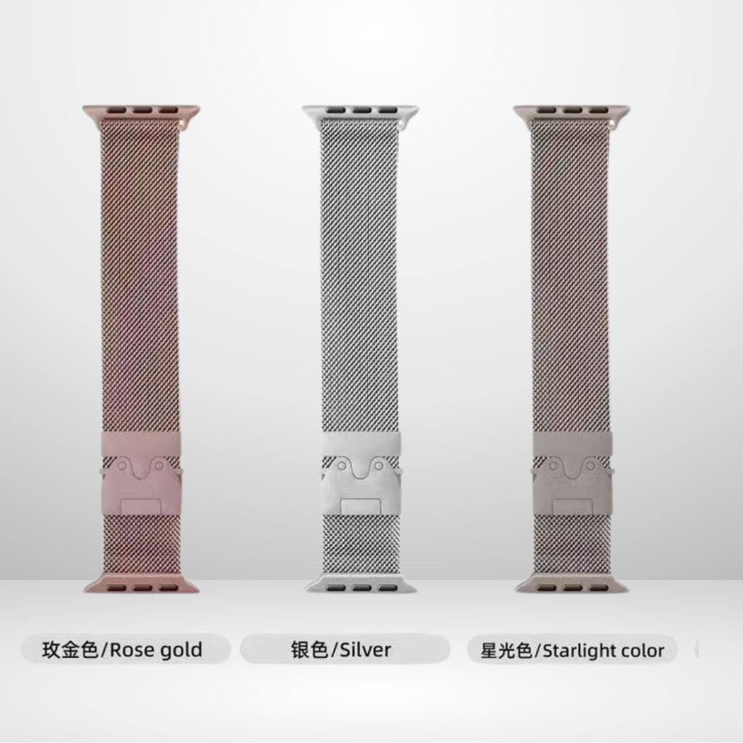 New Lock Milanese Loop Chain for iWatch 38/40/41mm Mobile Case by CoverMeUp - Style 4