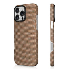 YOUNGKIT Kevlar 1500D Carbon Fibre Extreme Wing Case for iPhone 16 Pro (Desert Titanium)