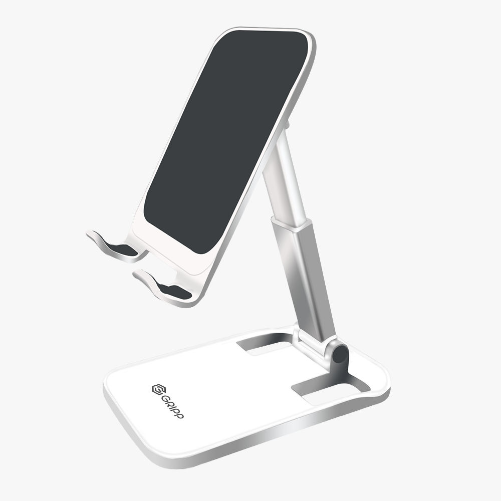 GRIPP Magic Mobile Stand with Multi Angle Adjustable - White