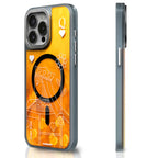 Protective Apple iPhone Back Cover - Playing Cards Luminous Radium Sand Case for iPhone 15 Pro (Yellow) - Style 2