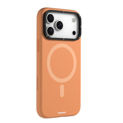 iPhone 17 Pro Max Case | YOUNGKIT Gel Creme Liquid Silicon Camera Stand Series (ORANGE)