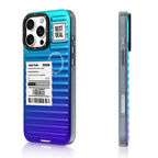 Protective Apple iPhone Back Cover - YOUNGKIT Aurora Luggage Series True Colour Case for iPhone 16 Pro Max (Ultramarine Blue Fantasy) - Style 2