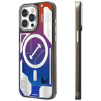 Protective Apple iPhone Back Cover - YOUNGKIT Galactic Luminous Quicksand Night Glow Case for iPhone 15 Pro (Blue) - Style 2