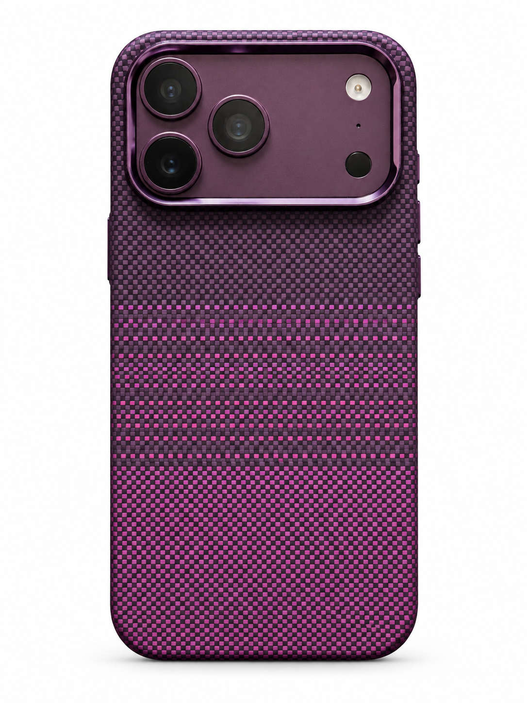LUXO CARBON MAGSAFE AEROWEAVE CASE - BURGUNDY COLOR FOR IPHONE 18 SERIES