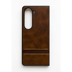 SAMSUNG GALAXY Z FOLD 5 PULOKA LEATHER FALL PROOF CASE COVER Mobile Case by CoverMeUp
