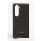SAMSUNG GALAXY Z FOLD 5 PULOKA Hand Stitched LEATHER FALL PROOF CASE COVER Black Mobile Case by CoverMeUp - Style 2