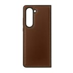 SAMSUNG GALAXY Z FOLD 5 PULOKA Hand Stitched LEATHER FALL PROOF CASE COVER Black Mobile Case by CoverMeUp - Style 3