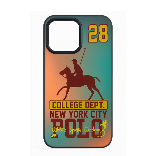 iPhone 3D fluorescent color changing case Jockey Horse Series