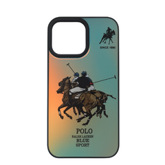 iPhone 3D fluorescent color changing case Jockey Horse Series