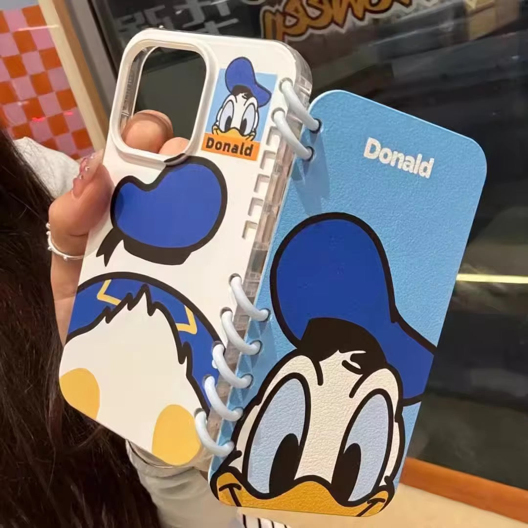 Protective Apple iPhone Back Cover - Fancy Cartoon Book iPhone Case - Style 3