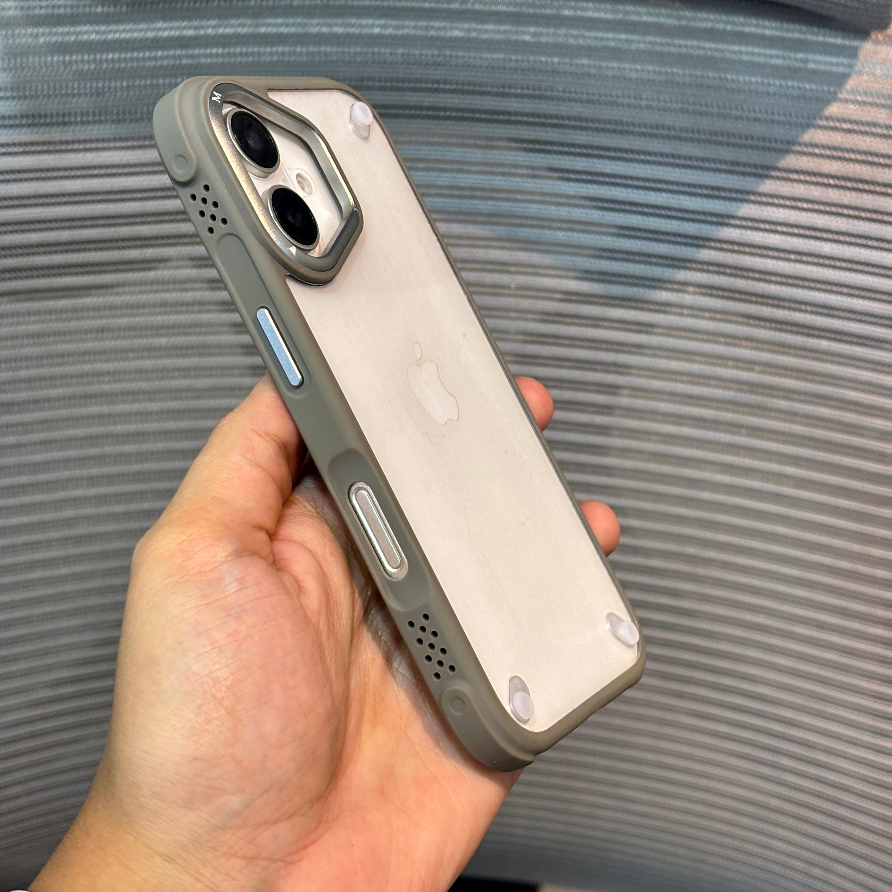 Protective Apple iPhone Back Cover - GripShield Clear iPhone Case - Style 13