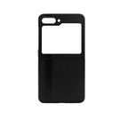 Stylish ABS Flip Phone Case, Anti Fall & Scratch, Easy Control, Unique Appearance, Ideal Lightweight & Durable (Black Carbon Fiber Pattern) Mobile Case by CoverMeUp