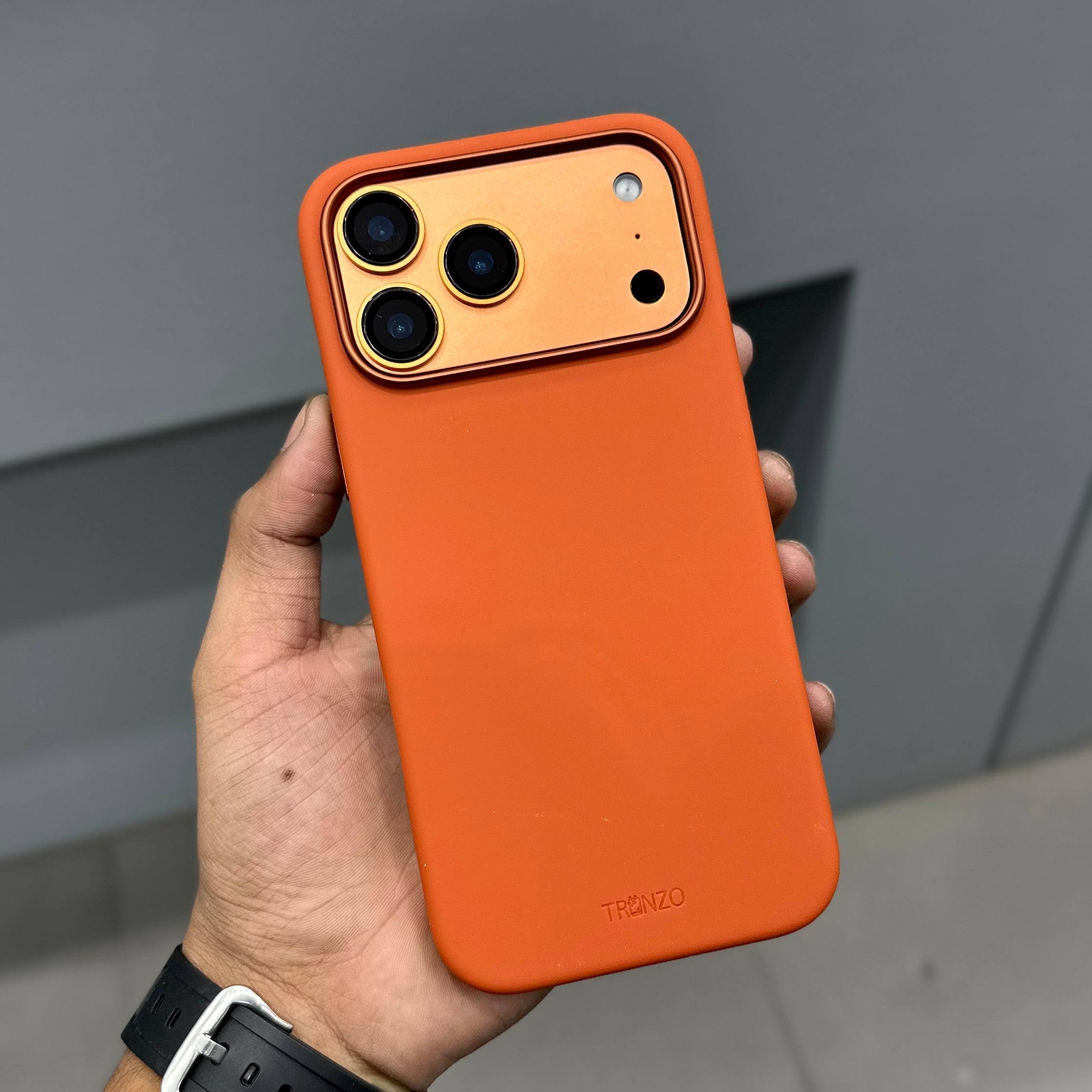 TRANZO IMPU SILICON MAGSAFE CASE - ORANGE ( No. 2758 ) Mobile Case by CoverMeUp