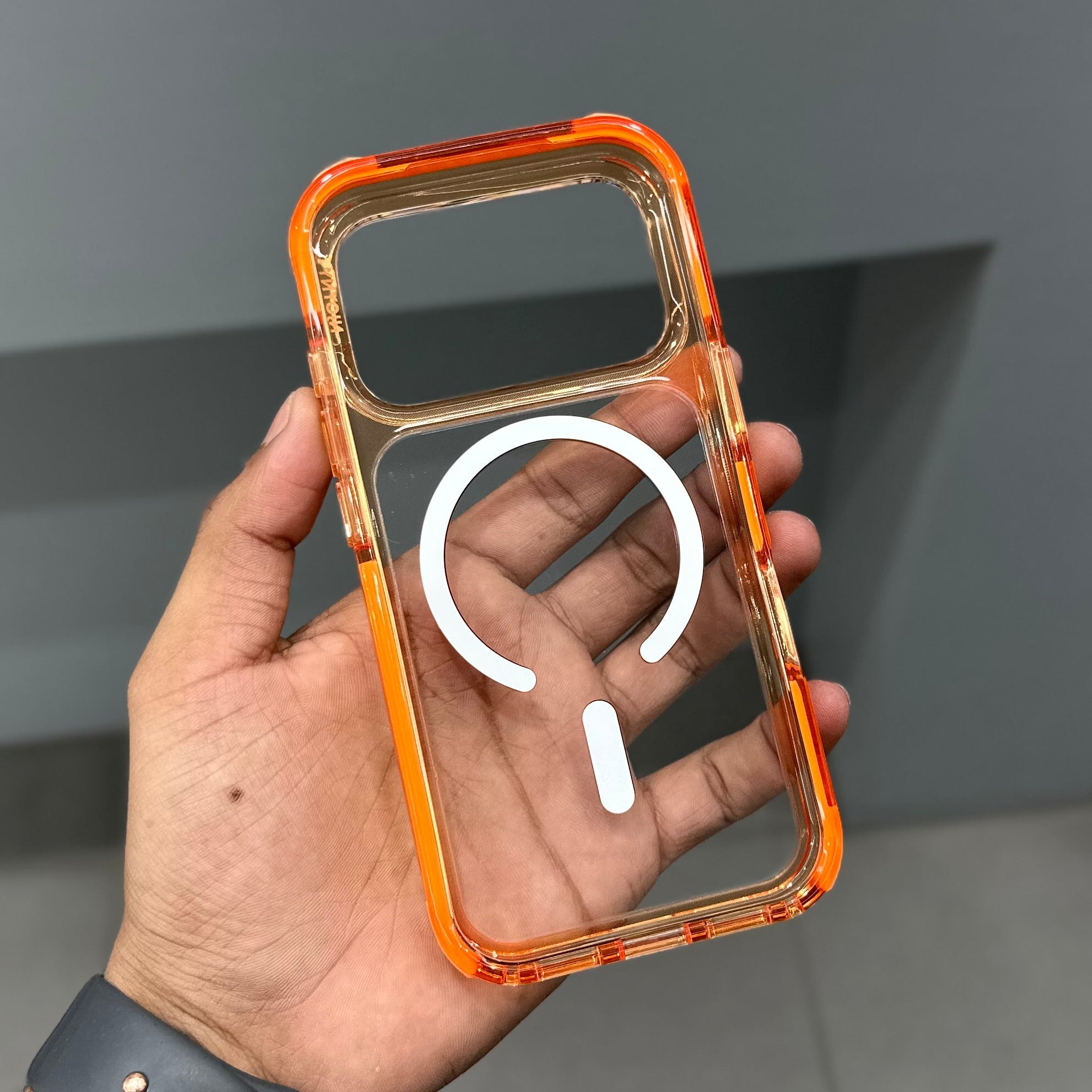 NY JOY COMBAT TRIPLE LAYERED MAGSAFE CASE-ORANGE ( No. 2925 )