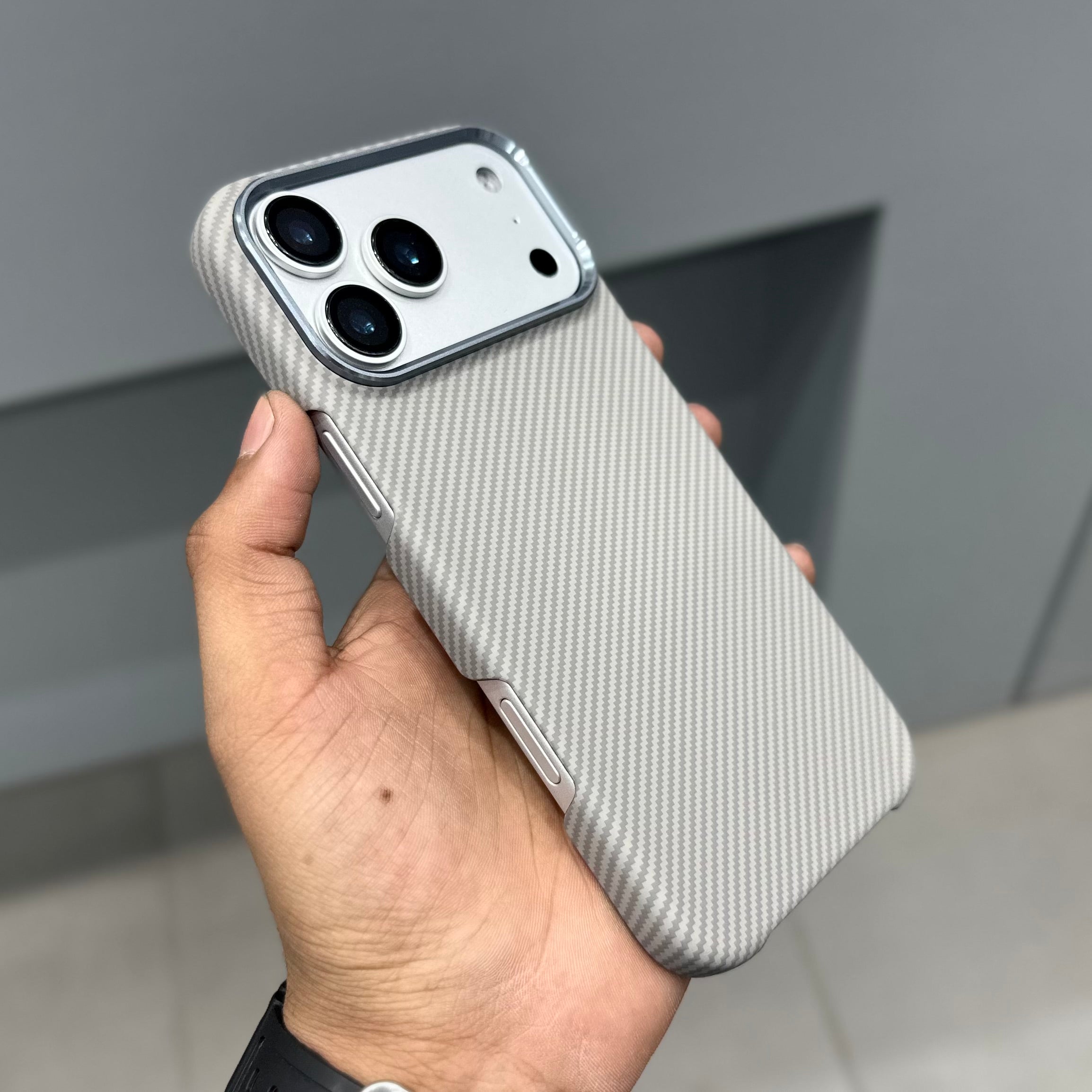 VOSROS CARBON DRIP CASE - GREY ( No. 2726 ) Mobile Case by CoverMeUp - Style 2