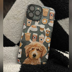 Protective Apple iPhone Back Cover - Pink Space Dog Coffee Impact Soft Case For iPhone 12ProMax