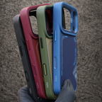 Kajsa Matrix Collection Aramid Fiber Back Case-Cherry-iPhone 18/17 Pro Max