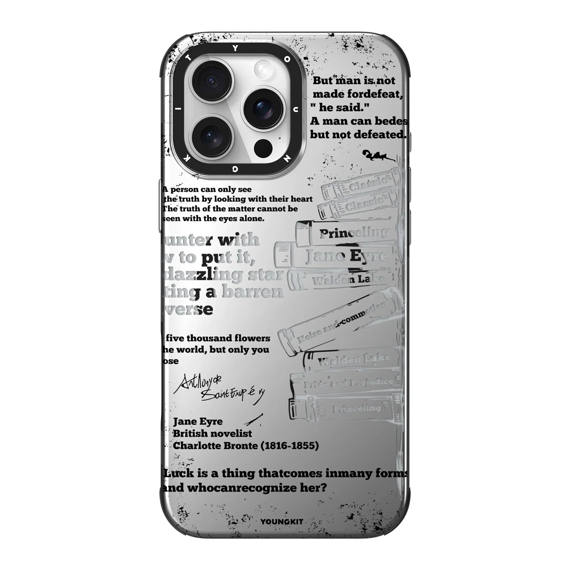 Youngkit Art Series Classic Poetry Designer Matte Finish Case for iPhone 16 Pro Max