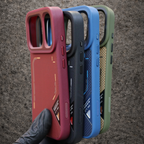 Kajsa Matrix Collection Aramid Fiber Back Case-Cherry-iPhone 18/17 Pro Max