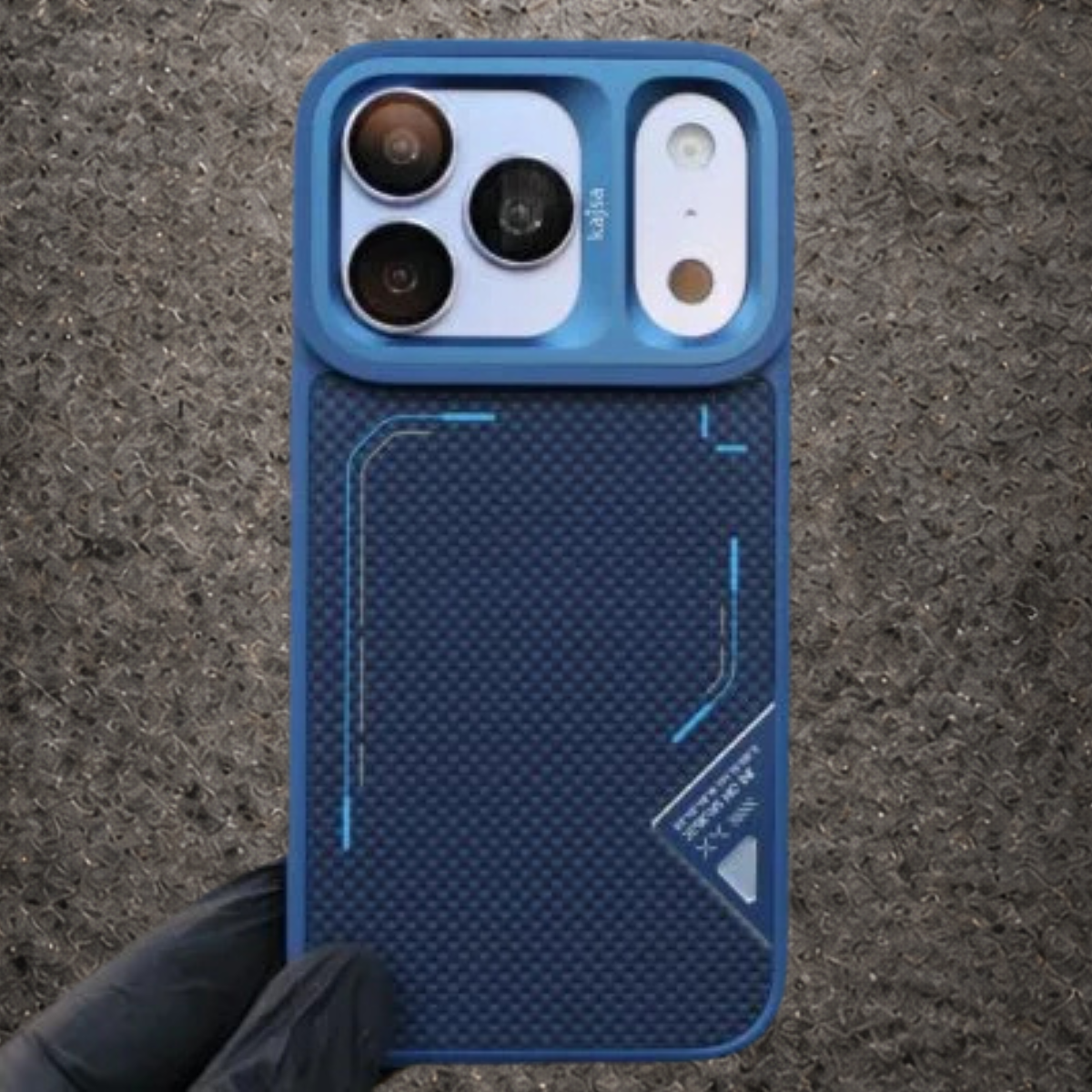 Kajsa Matrix Collection Aramid Fiber Back Case-Cherry-iPhone 18/17 Pro Max