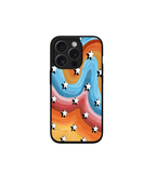 Rainbow Flow Stars Custom Glossy Metal Bumper Case Mobile Case by CoverMeUp