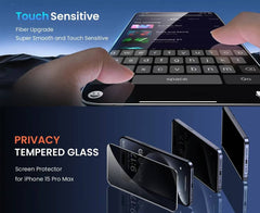 Santa Barbara Polo Raquet Club Ultra HD PRIVACY Tempered Glass Protector for iPhone 17 Pro (Privacy HD)