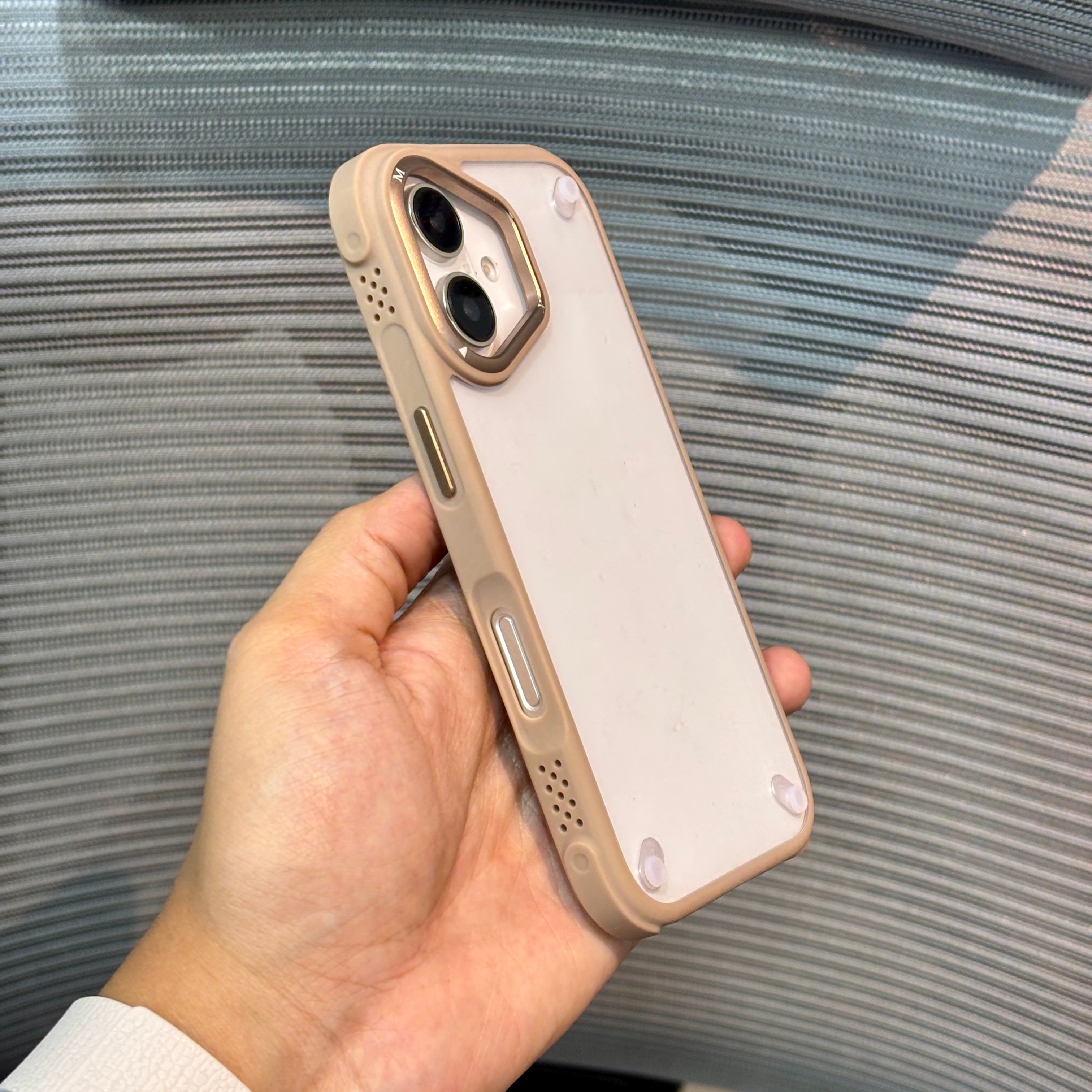 Protective Apple iPhone Back Cover - GripShield Clear iPhone Case - Style 9