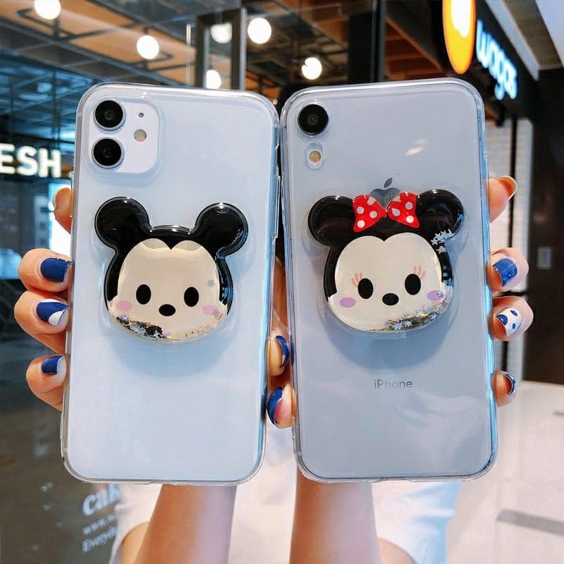 Soft Custom Slim Cases With Mickey Phone Holder Mobile Case by CoverMeUp