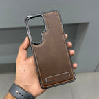 ICON LUXURY LEATHER STAND CASE SAMSUNG - BROWN ( No. 3056 ) Mobile Case by CoverMeUp - Style 5
