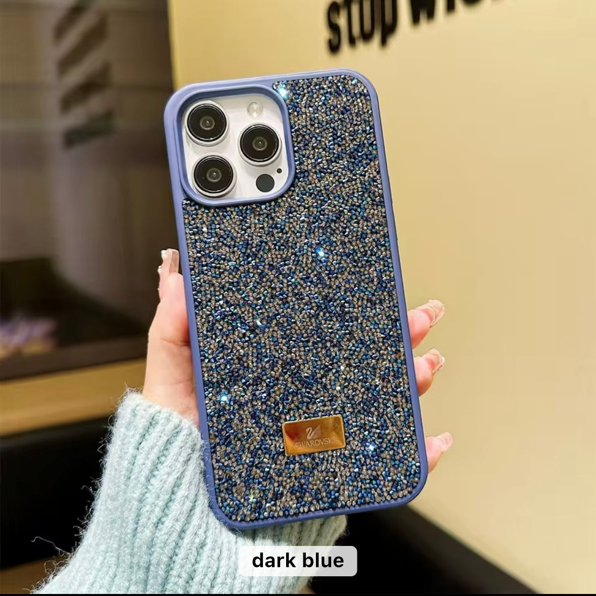 Protective Apple iPhone Back Cover - GlamAura Bling iPhone Case - Style 7