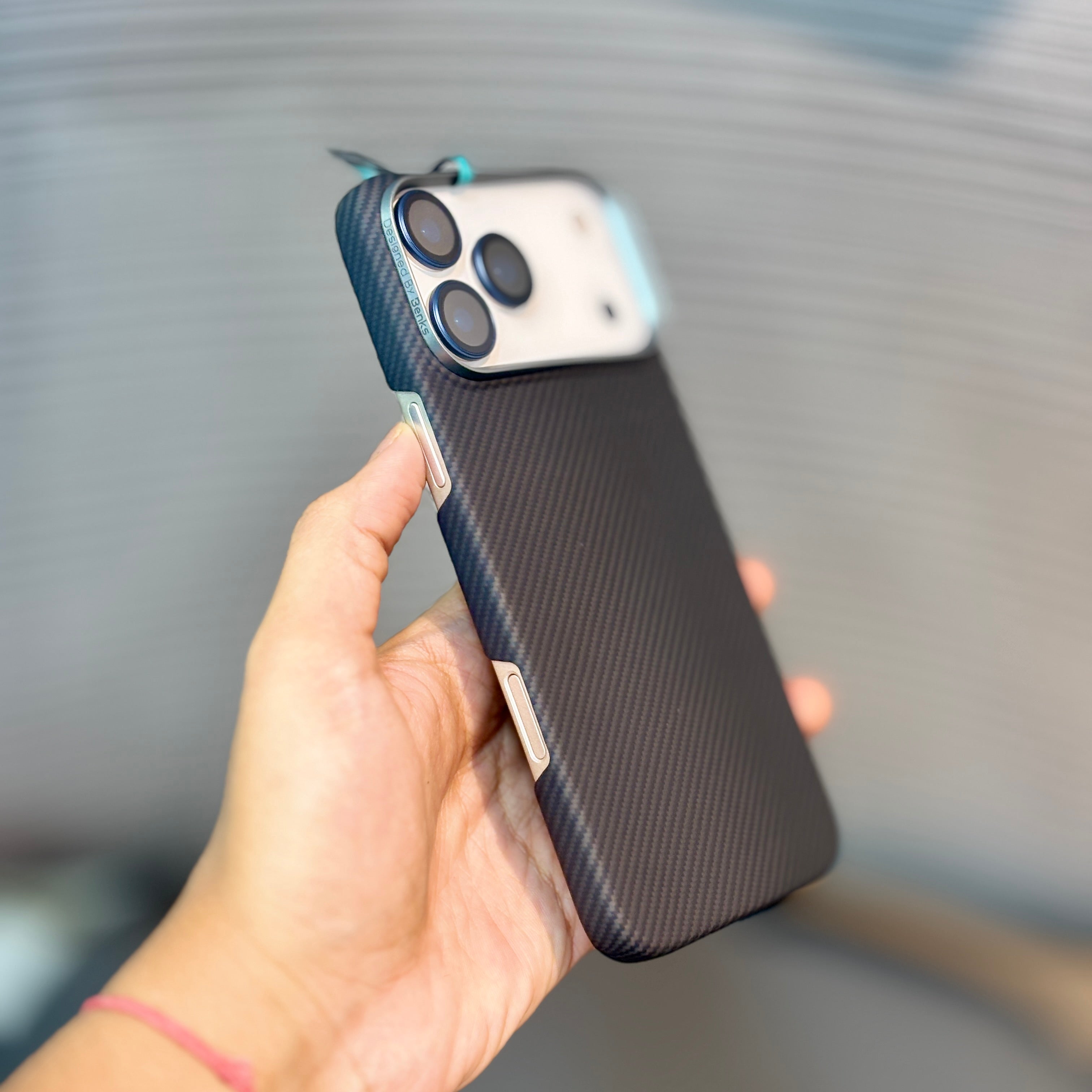Protective Apple iPhone Back Cover - ArmorWeave Carbon Fiber iPhone 17 Pro Max Case - Style 2