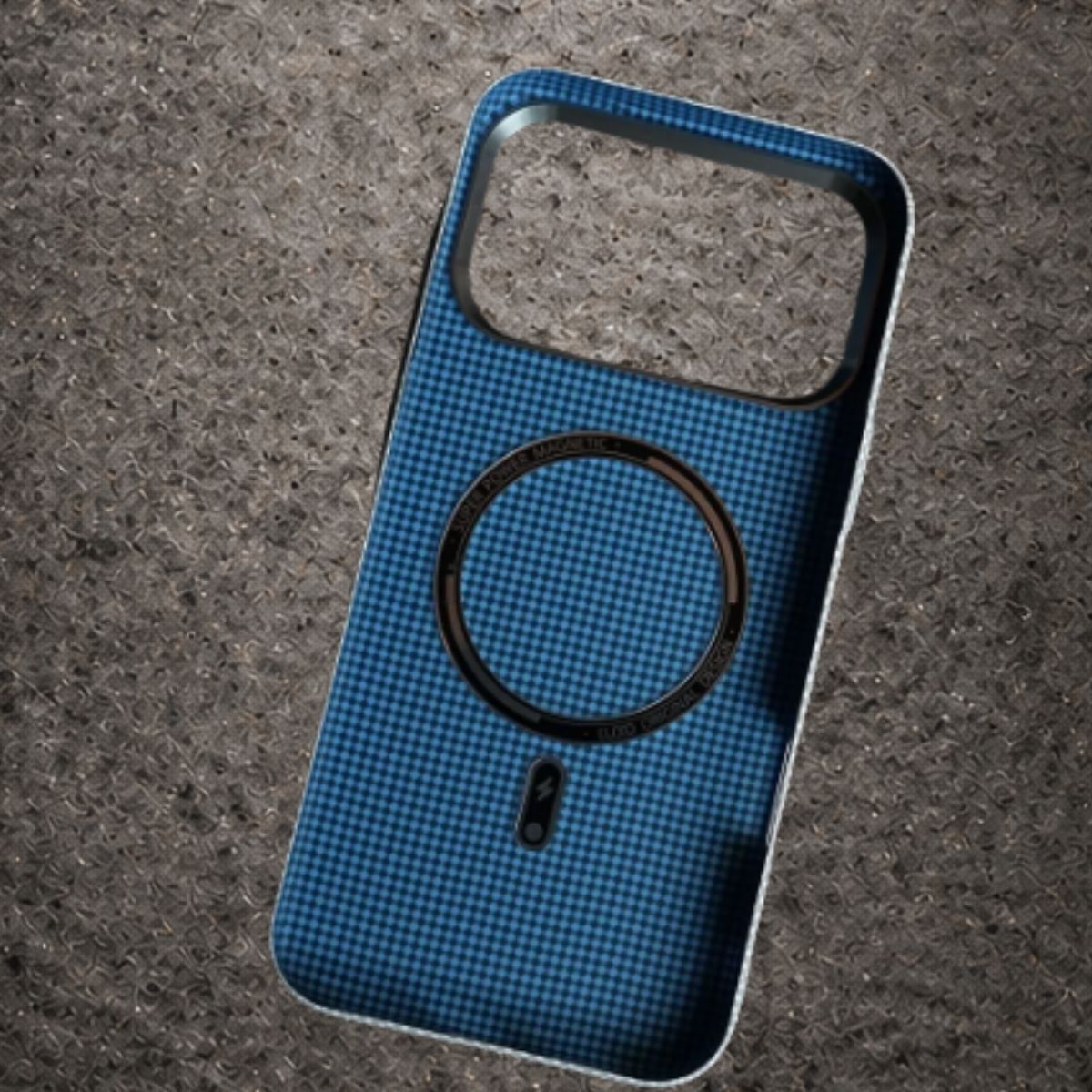 Luxo Tetris Pattern Carbon Fiber Texture Magsafe Case