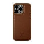 Protective Apple iPhone Back Cover - Santa  Barbara Polo Timothy  Series with Card Wallet Leather Back Cover iPhone 14 Pro Max (Tan Brown)