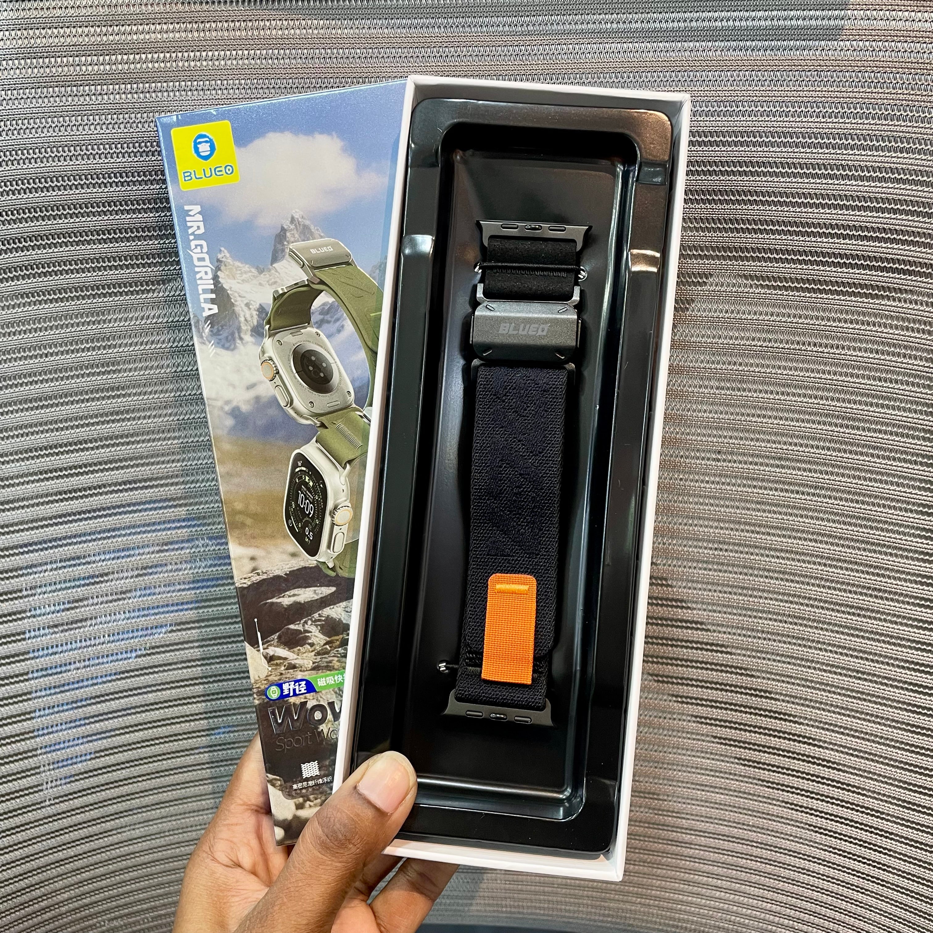 Woven Nylon Lock Watch Band