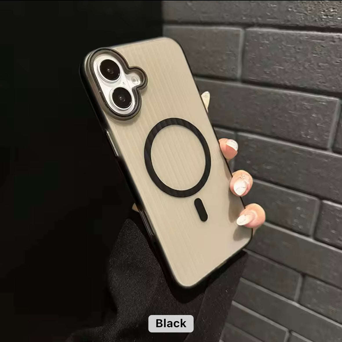 Protective Apple iPhone Back Cover - StripeClear MagSafe iPhone Case - Style 4