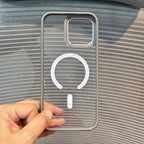 Protective Apple iPhone Back Cover - VeilGrid MagSafe iPhone Case - Style 20