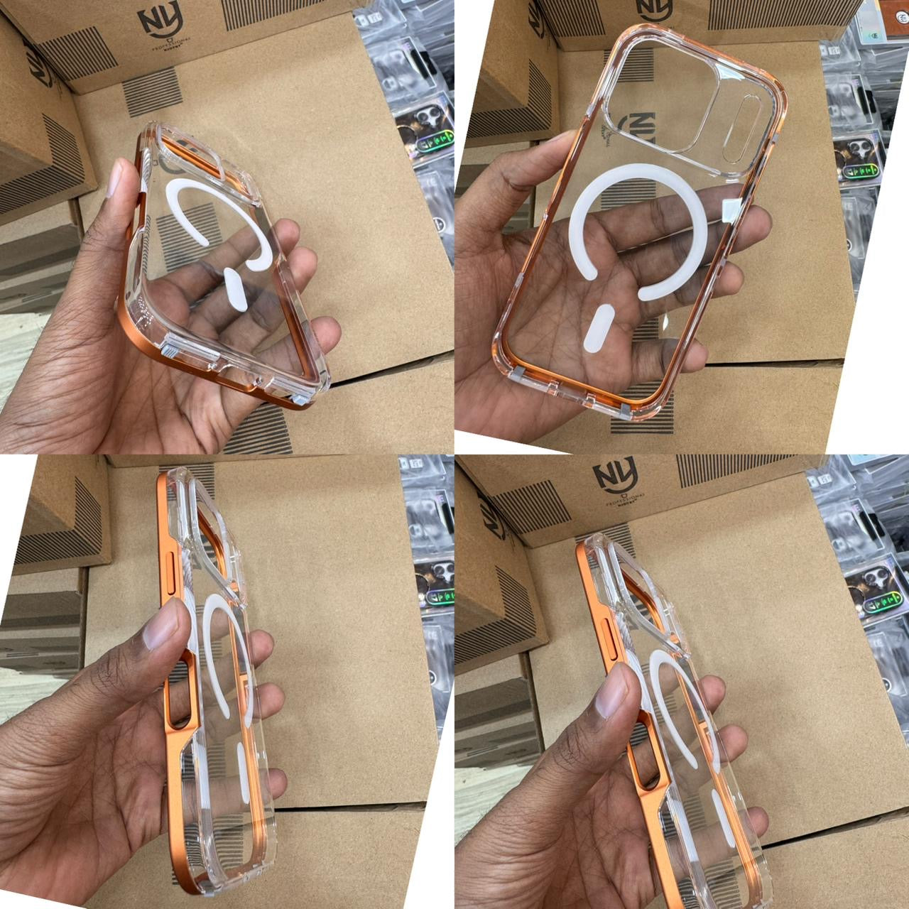 Ny Non Yellow Lock Metal Case for iPhone