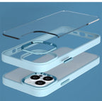 Protective Apple iPhone Back Cover - Clear Back Cover Compatible with iPhone, Military-Grade Drop Protection, Shock-Absorbing Corners, Yellowing-Resistant Hard Back, Scratch Resistant - Style 3
