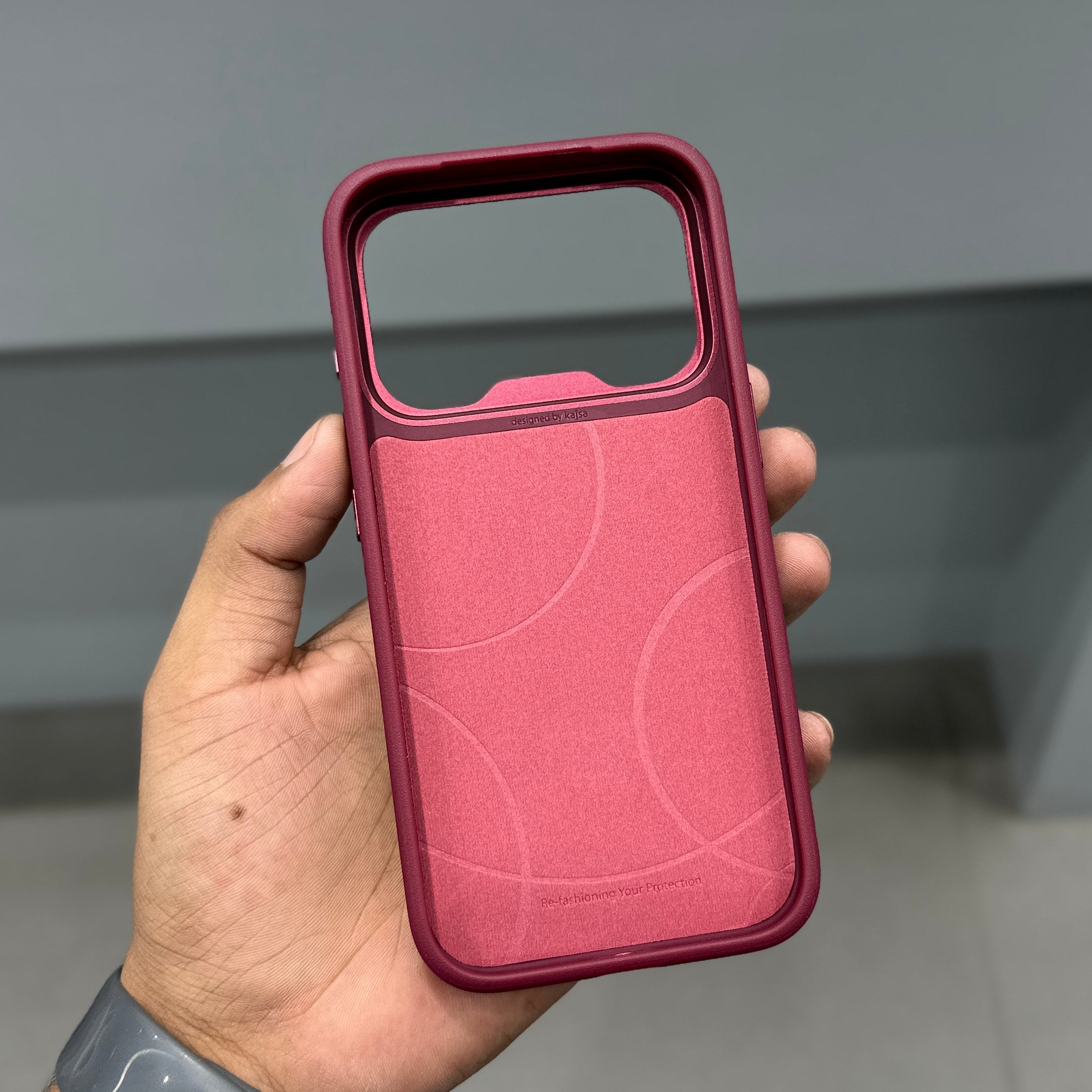 KAJSA VELVET ARMOR WINE RED CASE ( No. 3965 )