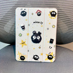Black - 3D Cartoon Printed iPad Case Mobile Case by CoverMeUp