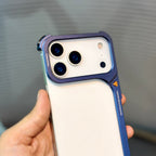 Protective Apple iPhone Back Cover - ShowCase Metal Bumper Stand iPhone 17 Pro Max Case - Style 2
