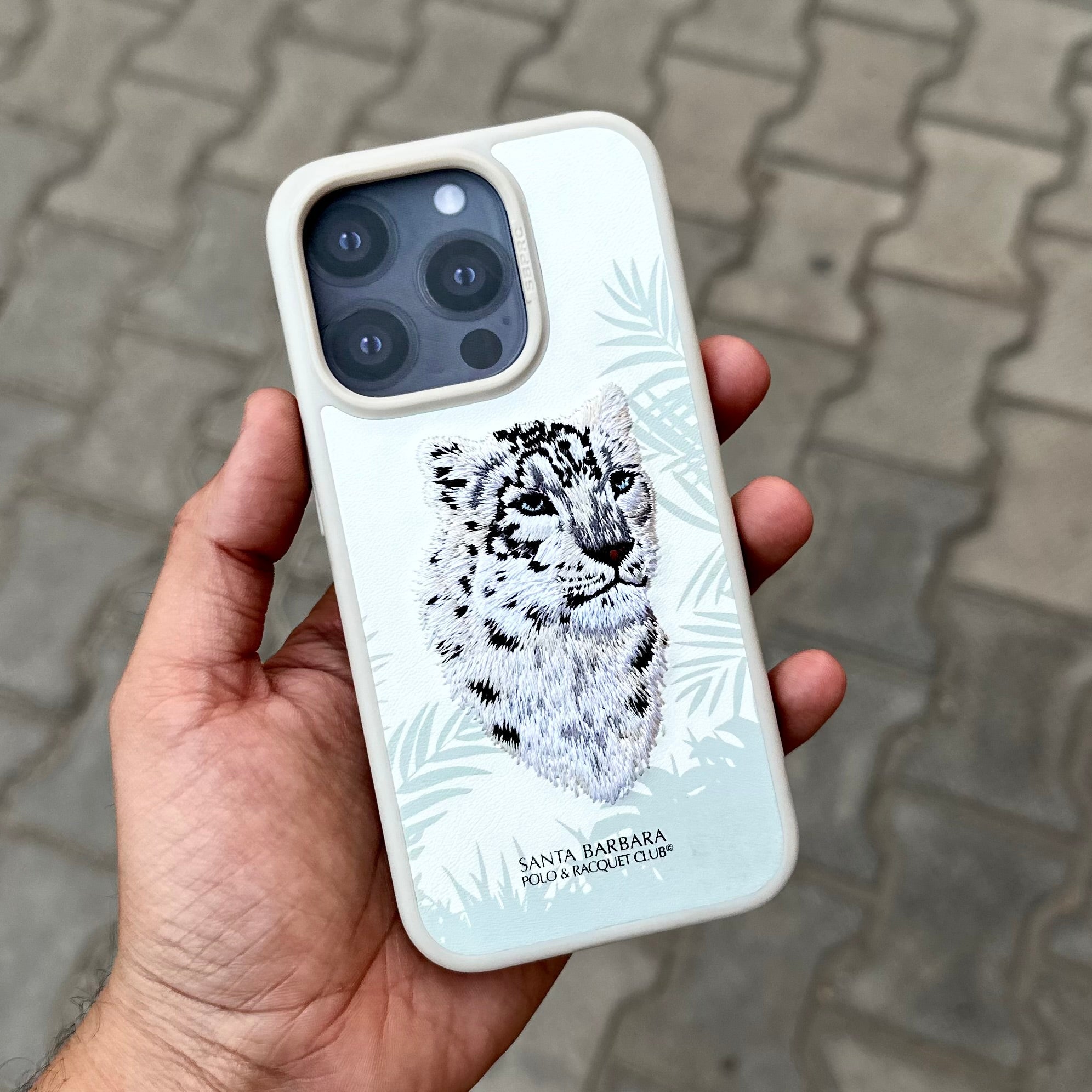 Santa Barbara Savana Tiger- White ( No. savwhite ) Mobile Case by CoverMeUp