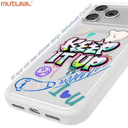 3D Silicon Designer iPhone Case for iPhone 17 Pro (White)