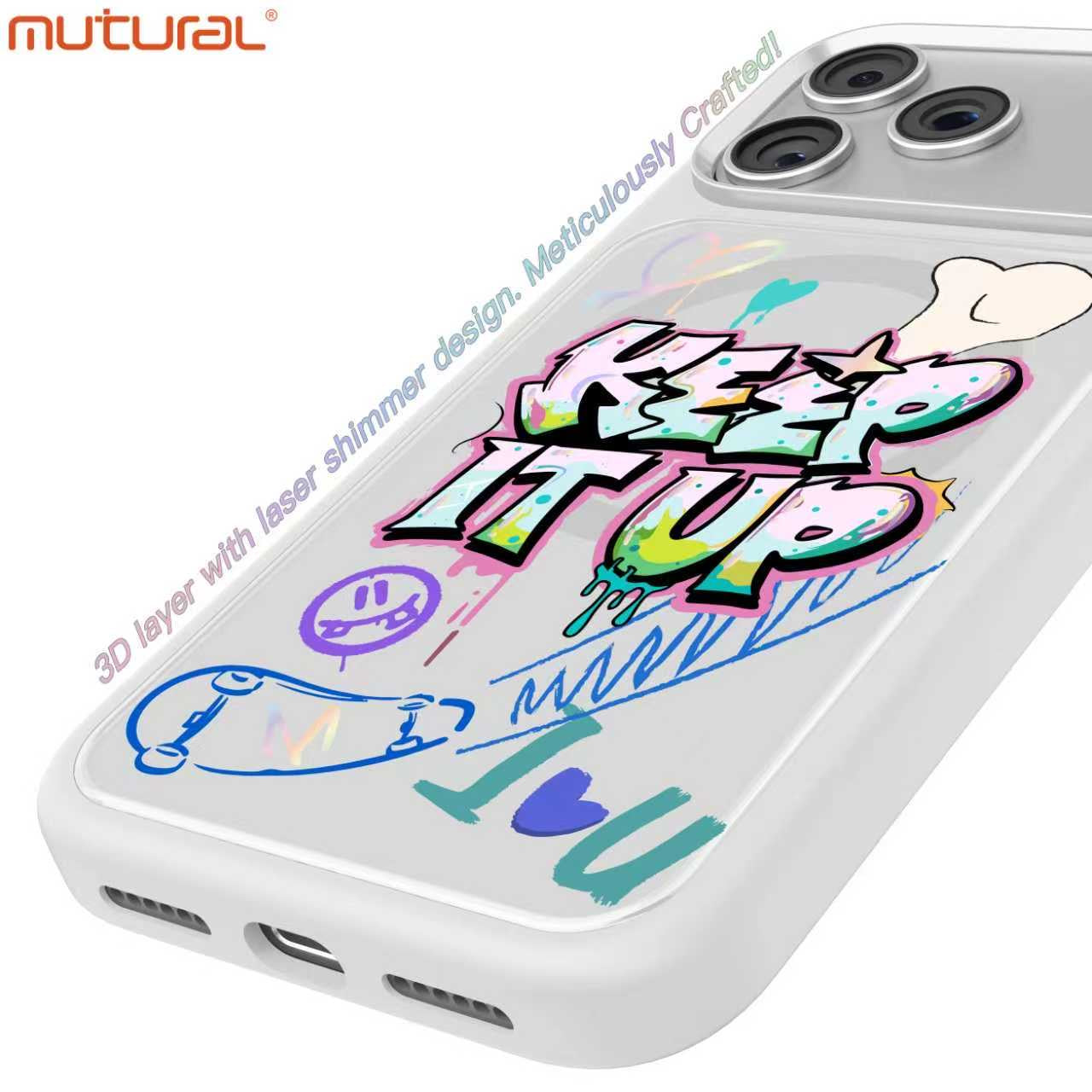 3D Silicon Designer iPhone Case for iPhone 17 Pro (White)